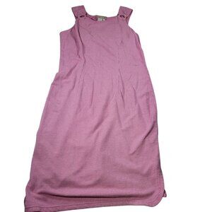 The Territory Ahead Pink Cotton Blend Sleeveless Dress With Knot Straps Size SP
